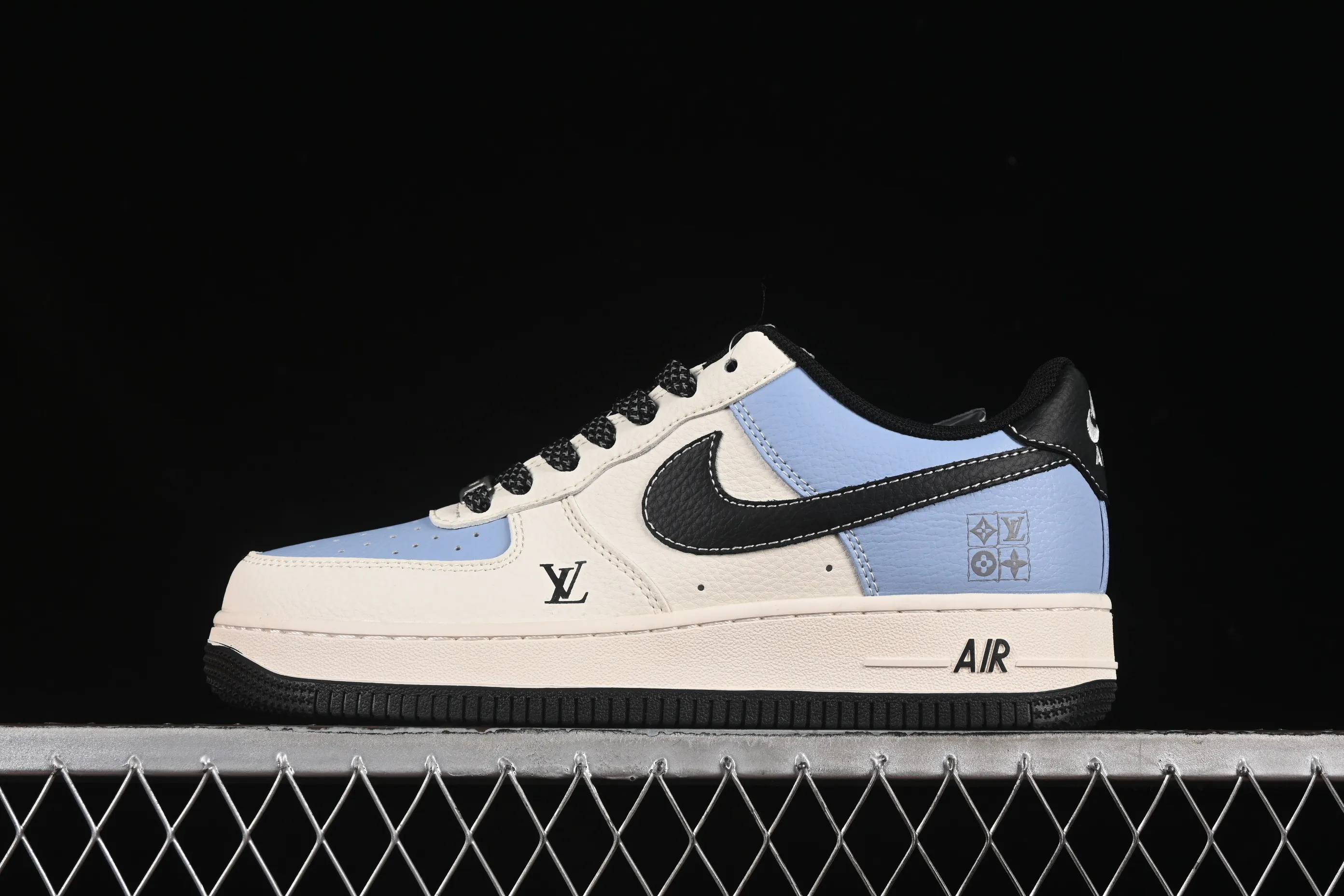 All categories Nk Air Force 1 Air Force series Nk Air Force 1 Low Air Force low-top Nike Air Air Force 1'07 Low LV joint black water blue Air Force 1 low-top casual sneakers JJ2508-712